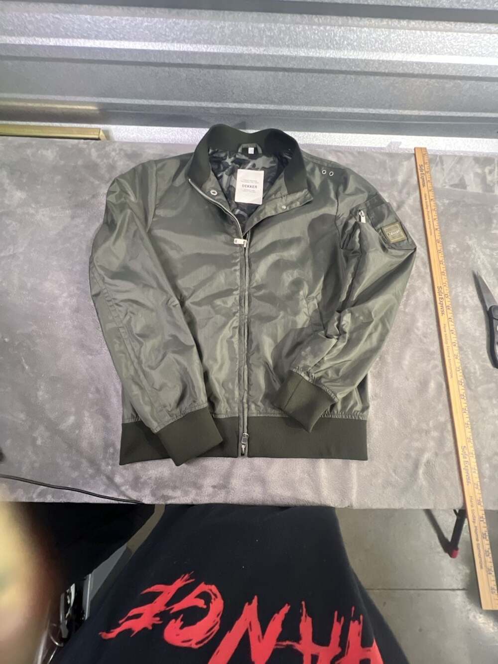 Dekker Military Garment Type DKK-21 Olive Green Camo Bomber Jacket Size S